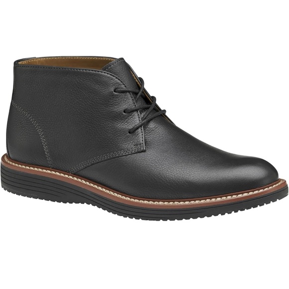 Johnston & Murphy Upton Chukka Shoes Men\'s Black Leather Chukka Boots Size 10.5 main image 5